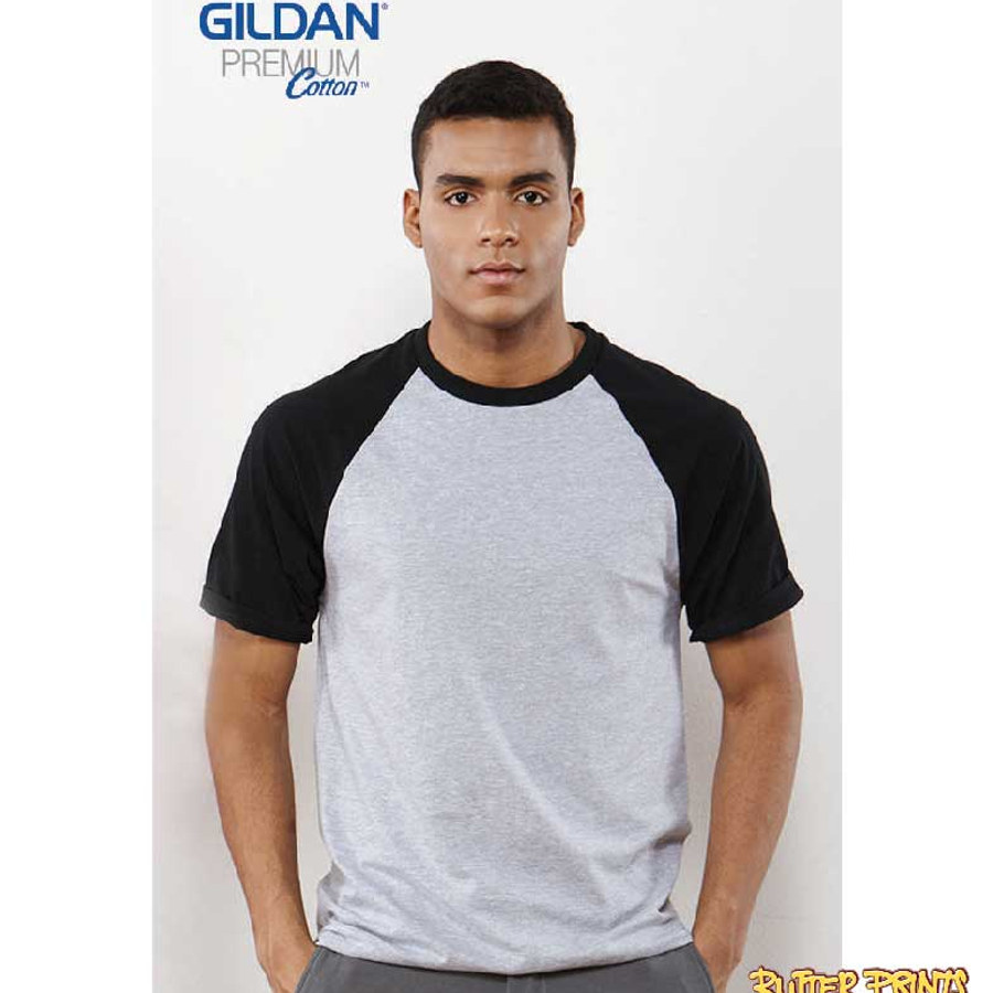 Gildan Adult Raglan Short Sleeved T-shirt 76500 (Cotton) - 180 gsm