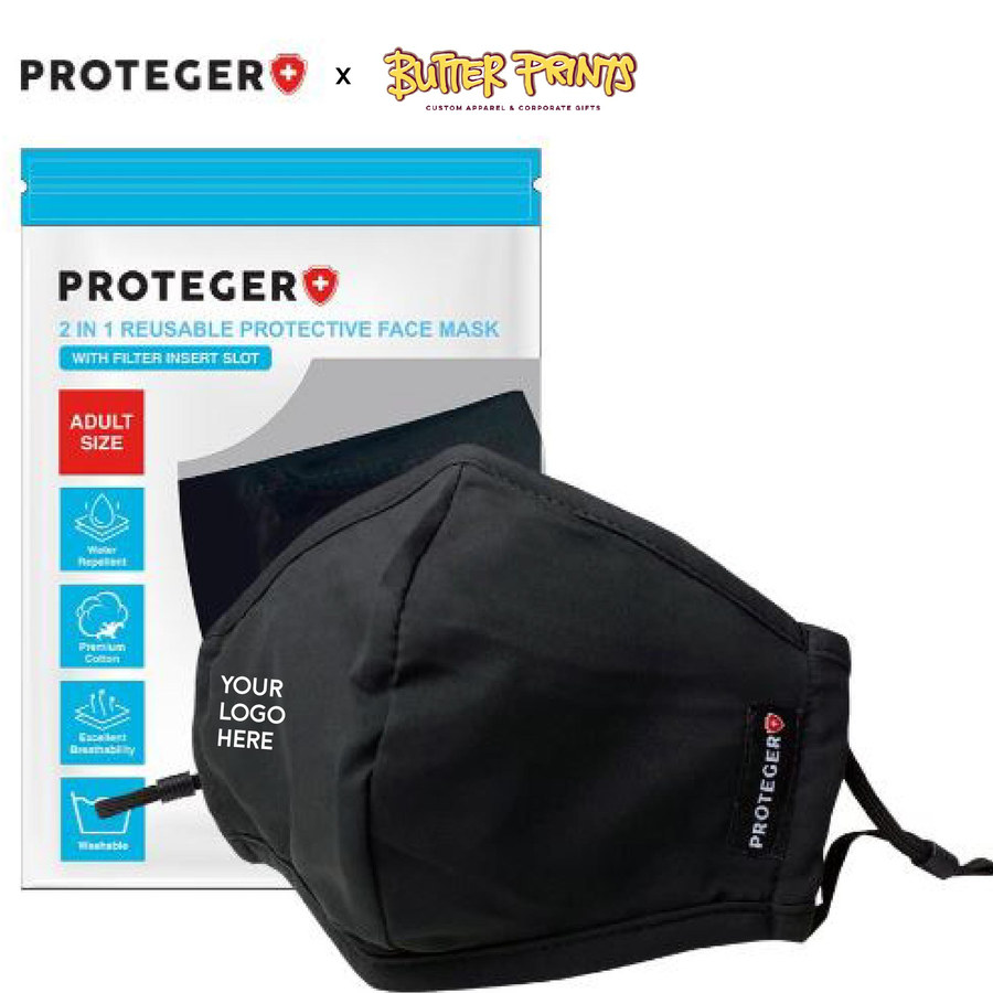 Proteger Anti Bacterial Reusable Cloth Face Mask (BFE ≥ 95%)