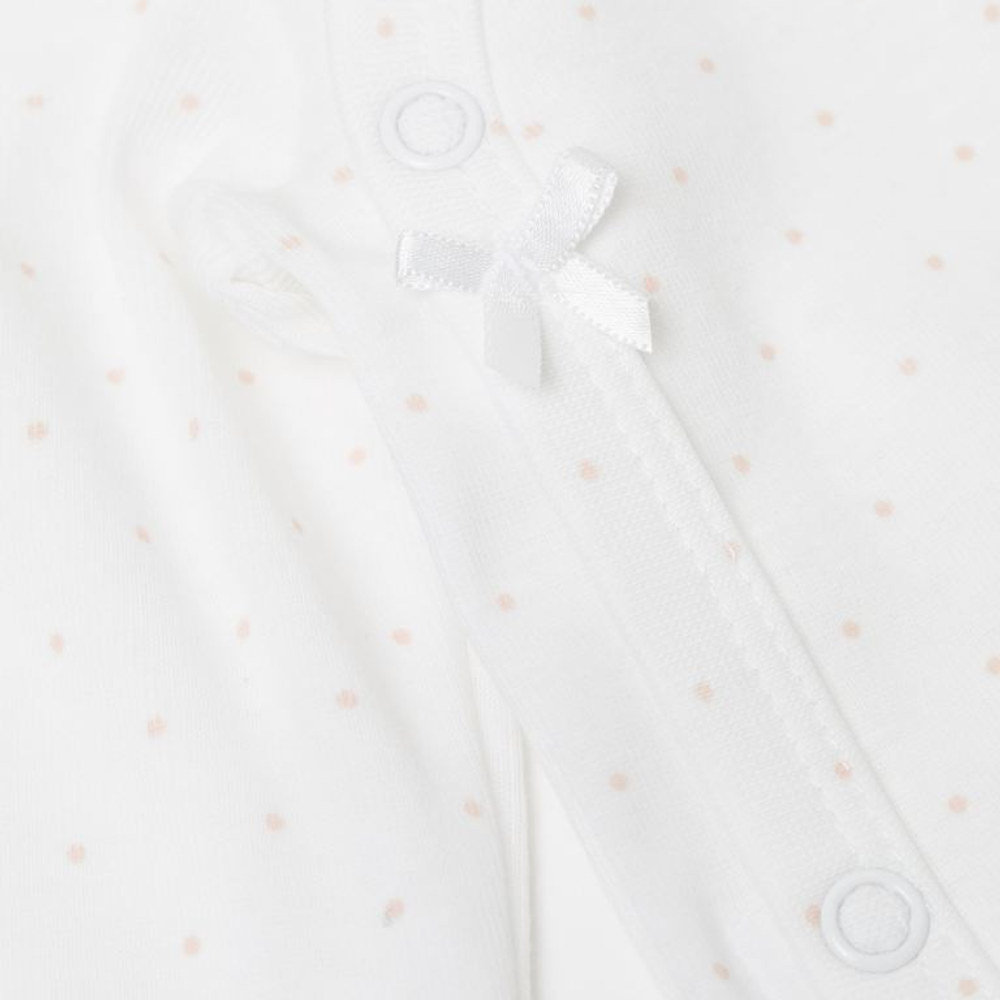 Custom Name on H&amp;M 3-pack long-sleeved bodysuits (0-9mths) - Light Pink/Spotted, view 4