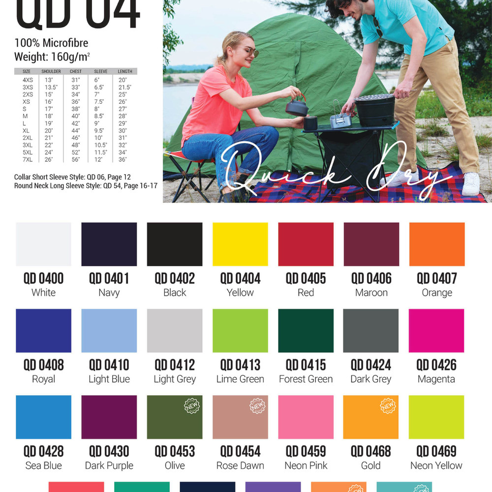 QD04 Drifit Roundneck T-shirts UNISEX (OS) 160 gsm, view 3