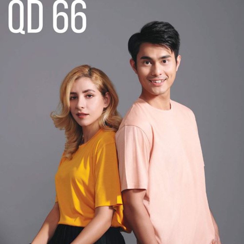 QD66 Smooth Interlock Drifit Roundneck T-shirts UNISEX (OS) 140 gsm, view 3