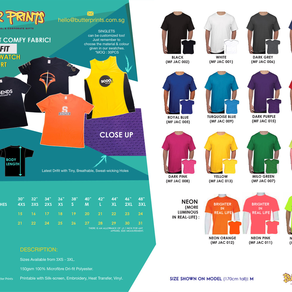 Soft Drifit Tees (In-house) 150 gsm, view 2