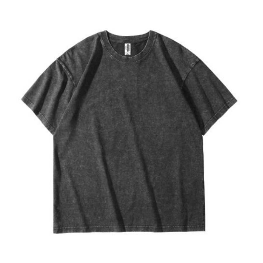 Vintage Snowflake Washed Tee Thick Cotton Tees (AG2316) - 205 gsm